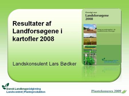 Dansk Landbrugsrådgivning Landscentret | Planteproduktion.