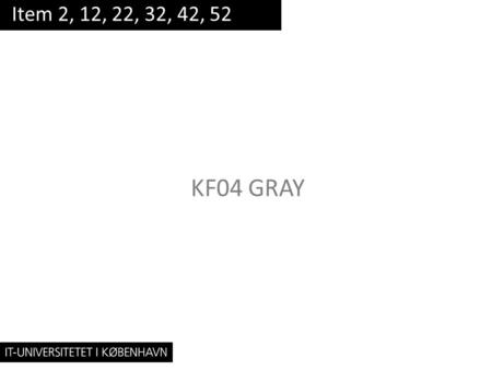 KF04 GRAY Item 2, 12, 22, 32, 42, 52. Consider a builder when faced with many constructor parameters Item 2.