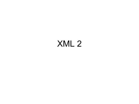 XML 2. Formatering af XML data med CSS Når man arbejder med XML og CSS er fremgangsmåden den samme som i forbindelse med HTML og CSS.