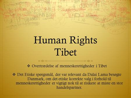 Overtrædelse af menneskerettigheder i Tibet