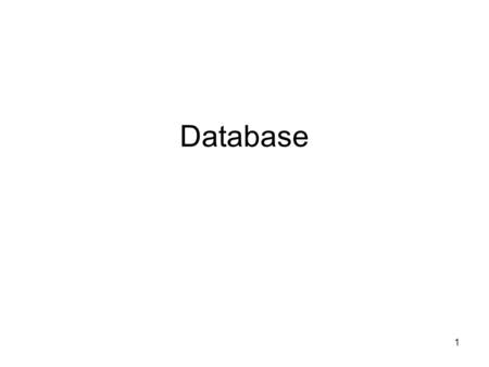 Database.