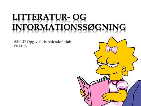 Litteratur- og informationssøgning