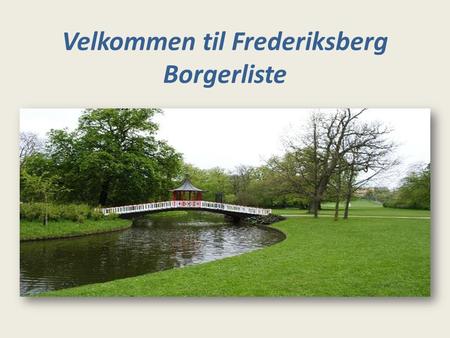Velkommen til Frederiksberg Borgerliste