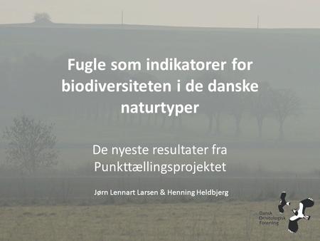 Fugle som indikatorer for biodiversiteten i de danske naturtyper