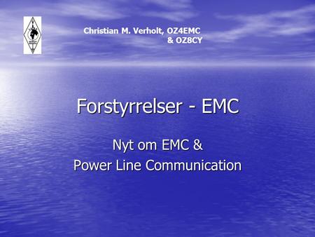 Nyt om EMC & Power Line Communication