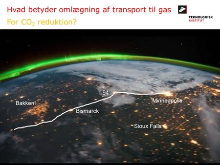 Hvad betyder omlægning af transport til gas For CO2 reduktion?