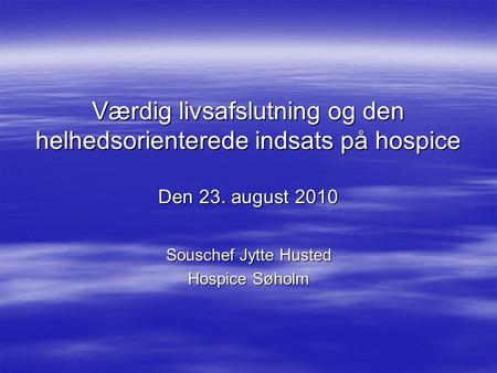Souschef Jytte Husted Hospice Søholm