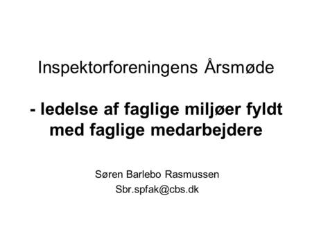 Søren Barlebo Rasmussen
