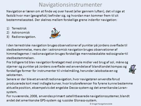 Navigationsinstrumenter