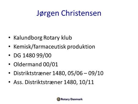 Jørgen Christensen Kalundborg Rotary klub
