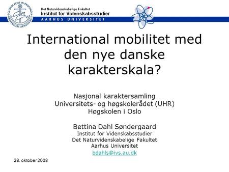 International mobilitet med den nye danske karakterskala