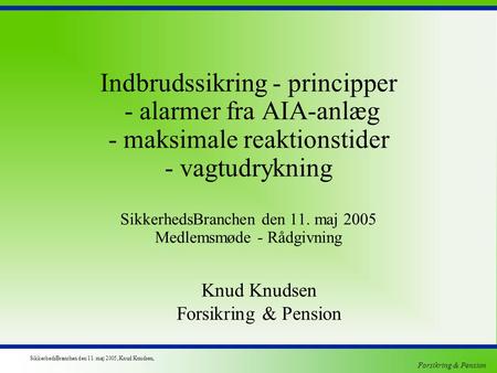 Knud Knudsen Forsikring & Pension