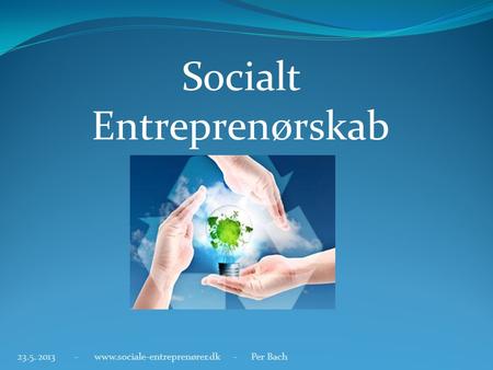 Socialt Entreprenørskab