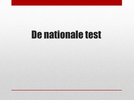 De nationale test Dette oplæg er målrettet mod forældre og har fokus på tre områder: Formålet med de nationale test Testenes funktion og indhold Brug af.
