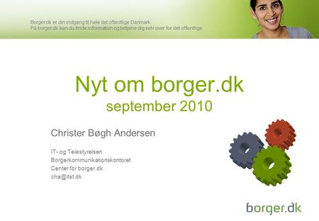 Nyt om borger.dk september 2010