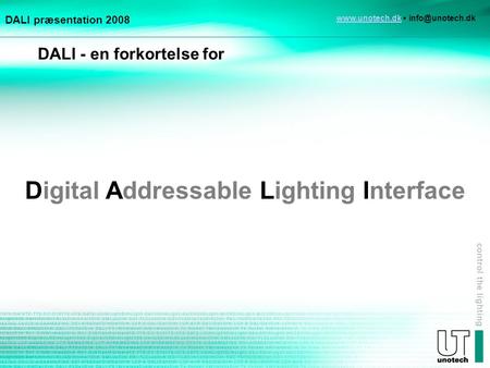 Digital Addressable Lighting Interface