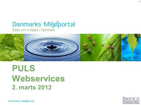 PULS Webservices 2. marts 2012