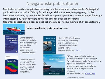 Navigatoriske publikationer
