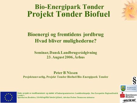 Projekt Tønder Biofuel