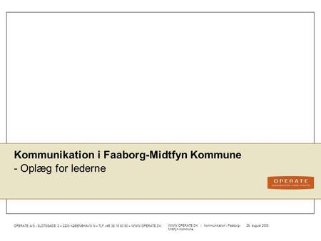 Kommunikation i Faaborg-Midtfyn Kommune
