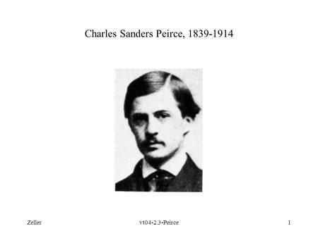 Charles Sanders Peirce,