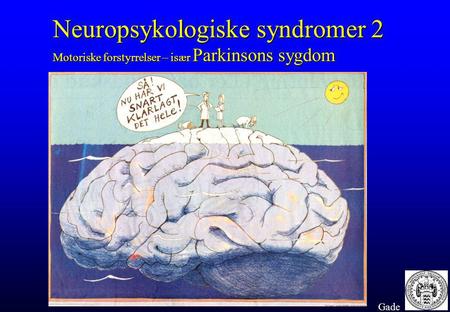 Neuropsykologiske syndromer 2