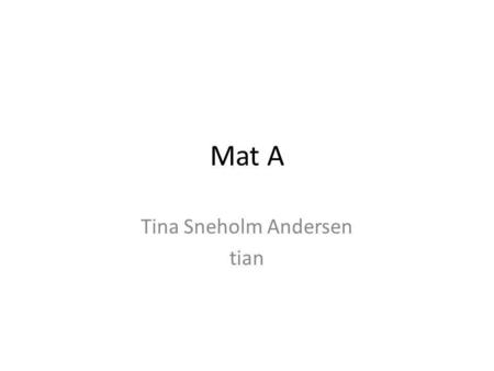 Tina Sneholm Andersen tian
