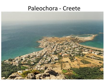Paleochora - Creete. Stranden ved Falasane Kør evt langs vestkysten her Mod Paleochora.