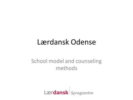 School model and counseling methods
