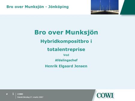 Bro over Munksjön - Jönköping