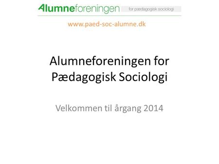 Alumneforeningen for Pædagogisk Sociologi