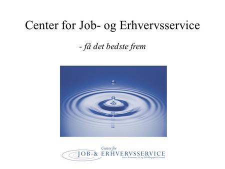 Center for Job- og Erhvervsservice - få det bedste frem.