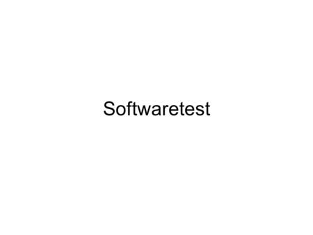 Softwaretest. Introduction to Software Testing (Ch 1), www.introsoftwaretestin g.com © Ammann & Offutt2 Failures in Production Software NASA’s Mars lander,