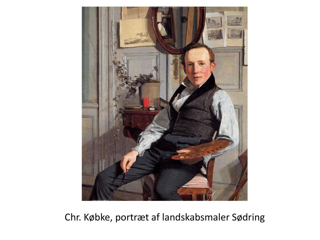 Chr. Købke, portræt af landskabsmaler Sødring