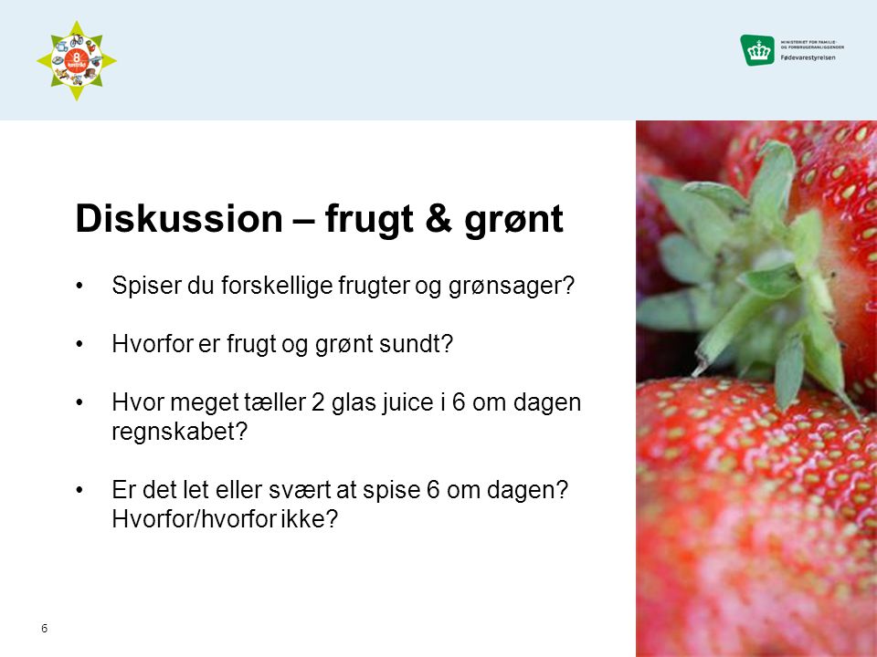 Diskussion – frugt & grønt