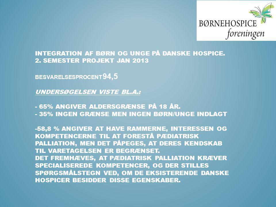 Integration af børn og unge på danske hospice. 2
