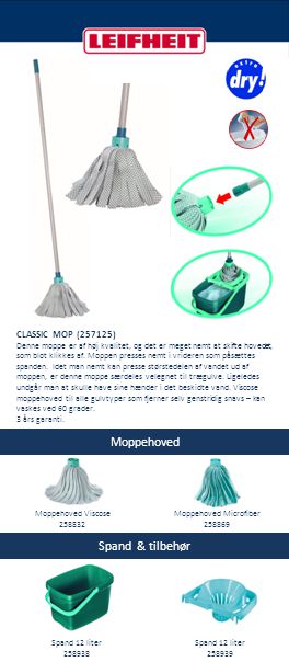 Moppehoved Microfiber