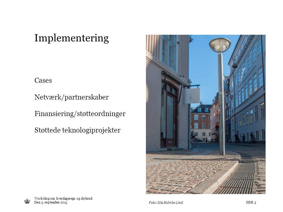 Implementering Cases Netværk/partnerskaber