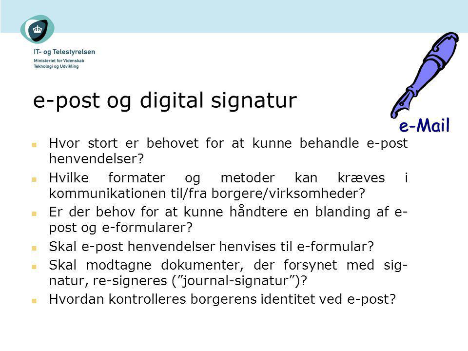 e-post og digital signatur