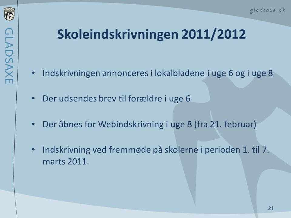 Skoleindskrivningen 2011/2012