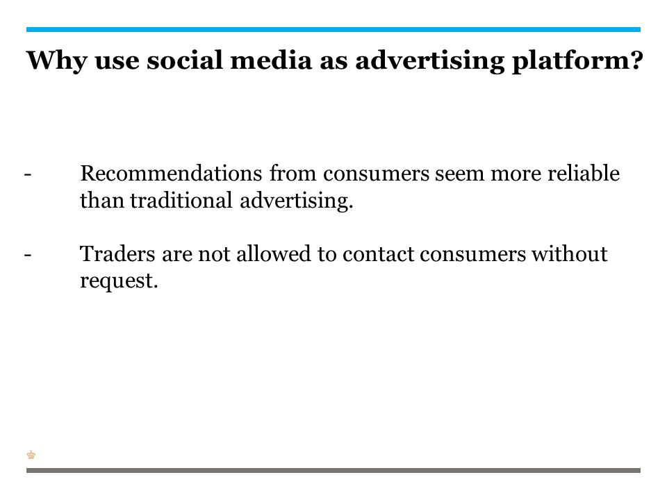 Why use social media as advertising platform. -