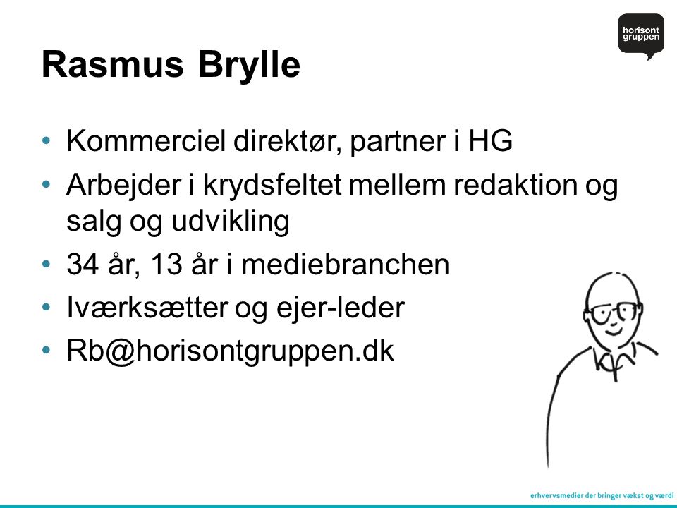 Rasmus Brylle Kommerciel direktør, partner i HG