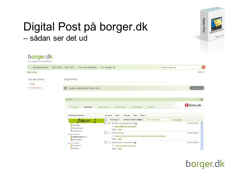 Digital Post på borger.dk – sådan ser det ud
