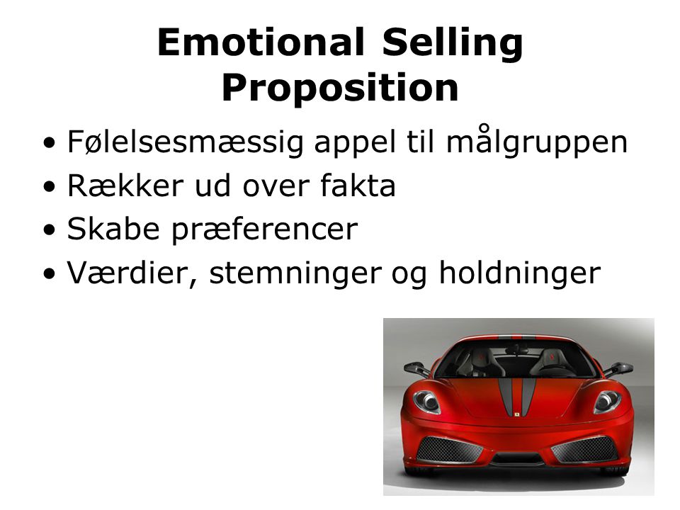 Emotional Selling Proposition