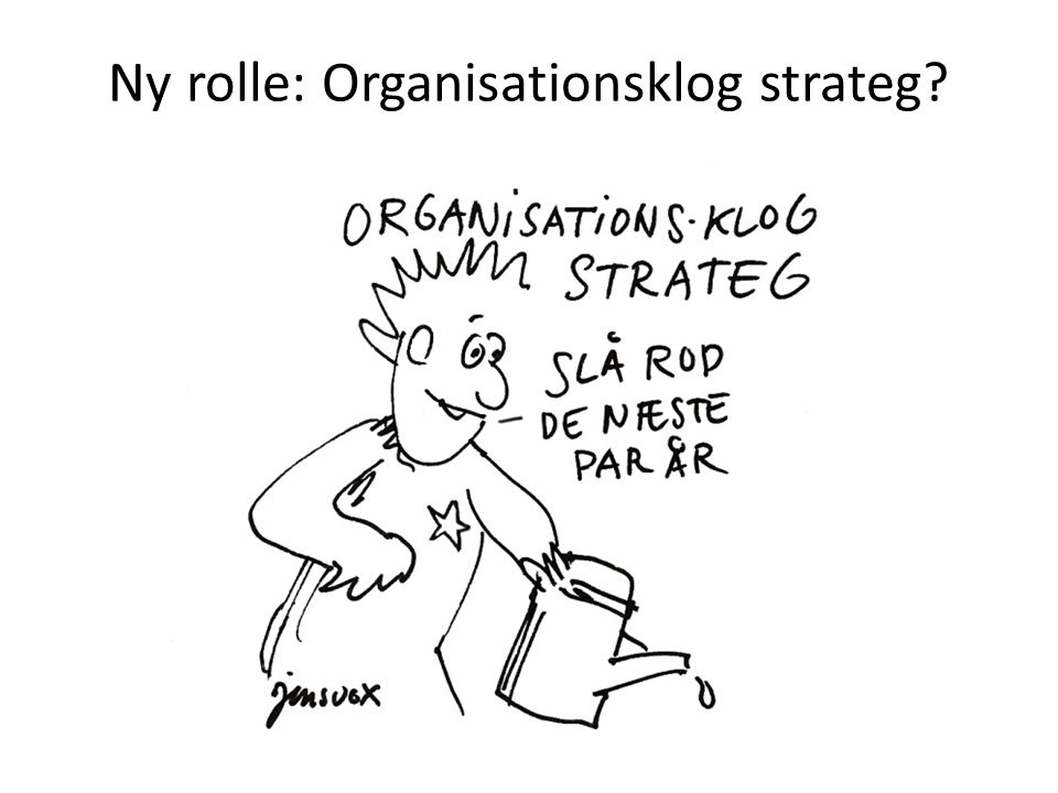 Ny rolle: Organisationsklog strateg