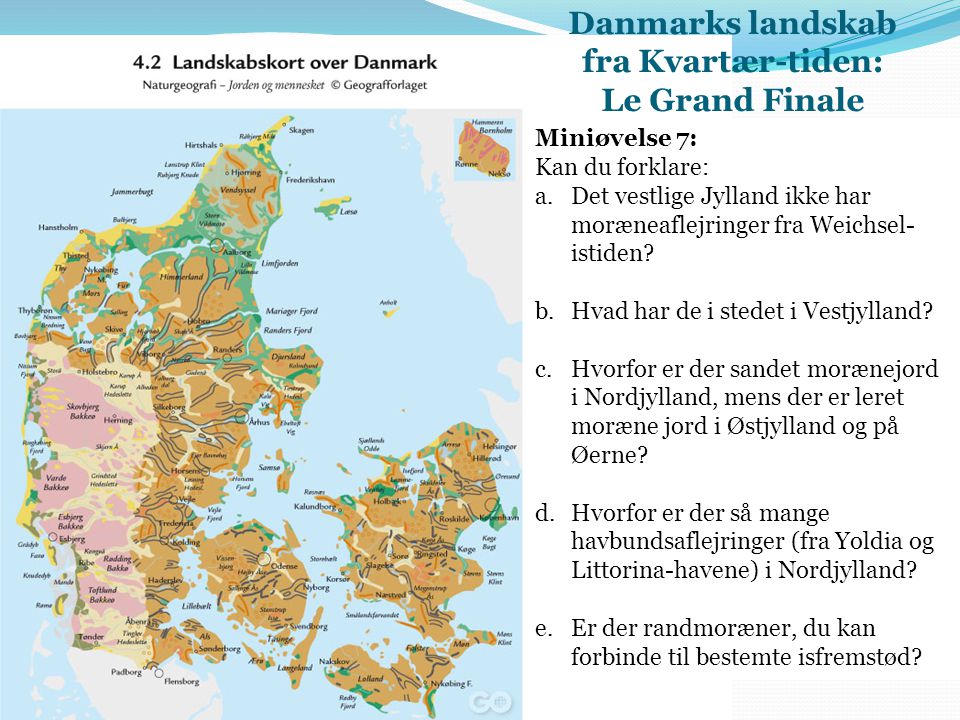 Danmarks landskab fra Kvartær-tiden: Le Grand Finale