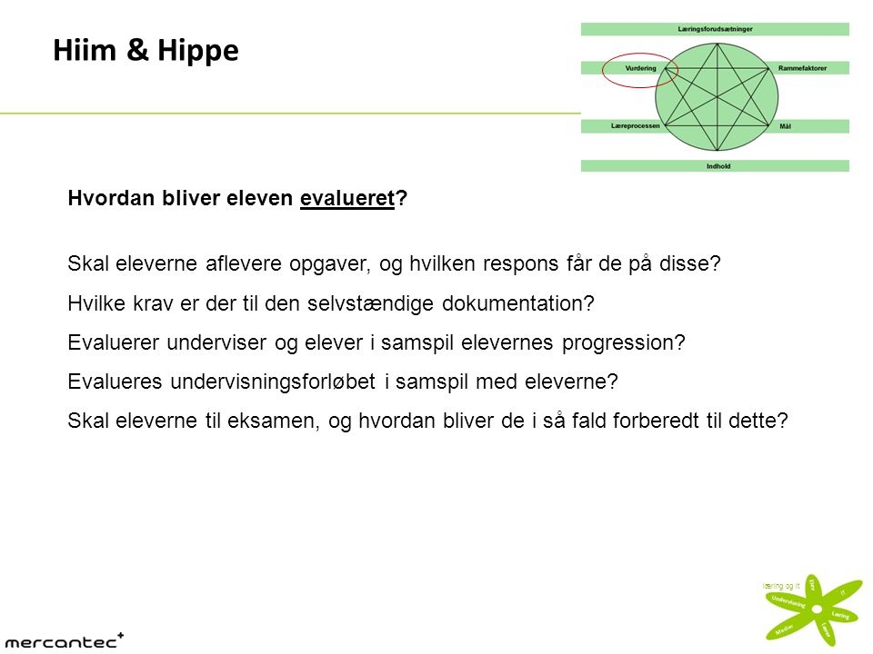 Hiim & Hippe Hvordan bliver eleven evalueret