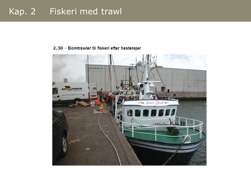 Kap. 2 Fiskeri med trawl Bomtrawler til fiskeri efter hesterejer