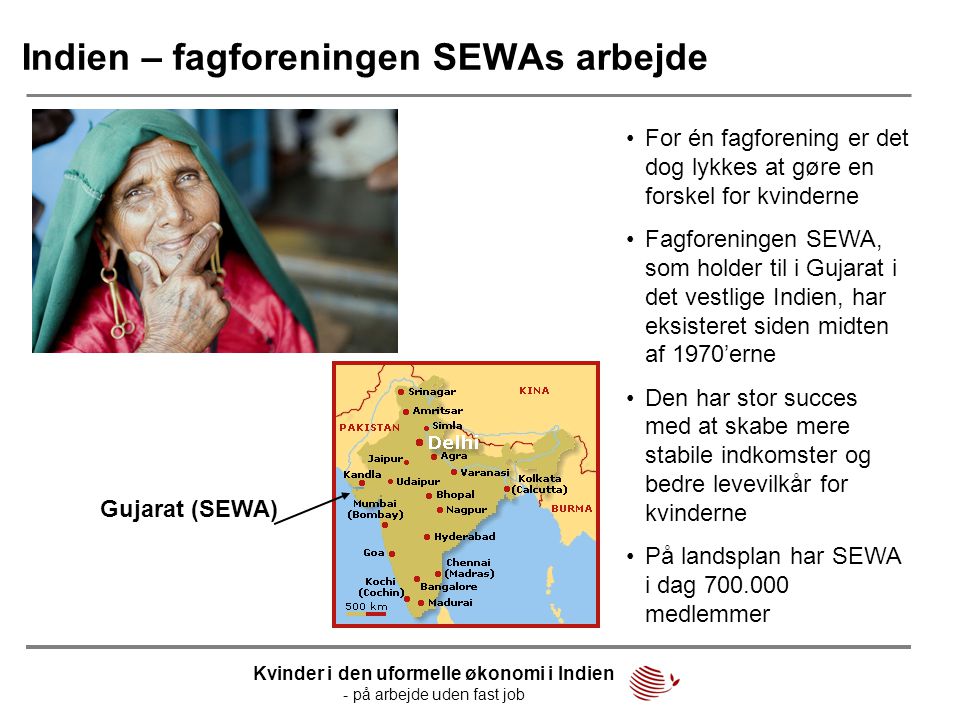 Indien – fagforeningen SEWAs arbejde