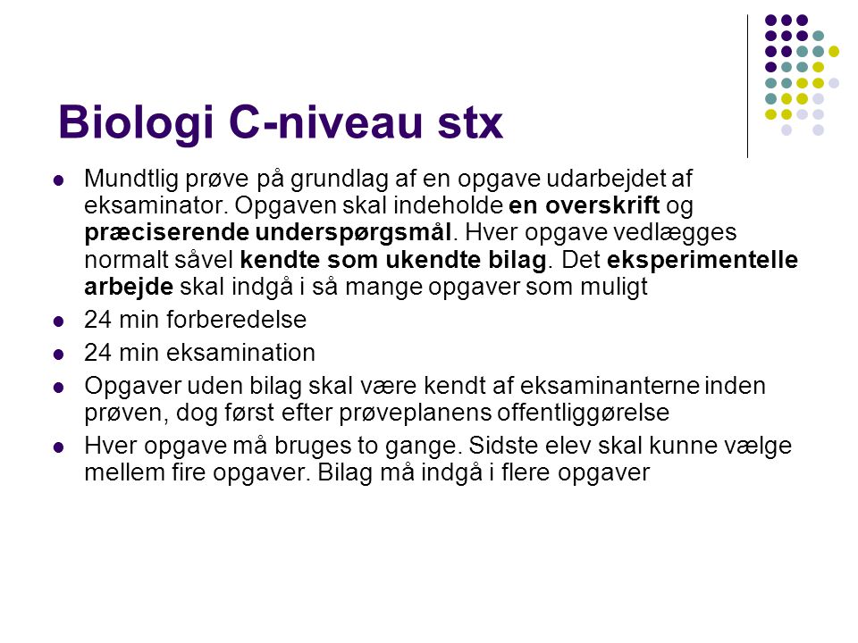 Biologi C-niveau stx
